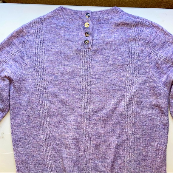 Sophie Rue Light Purple Back Button Pullover Sweater - Picture 12 of 12